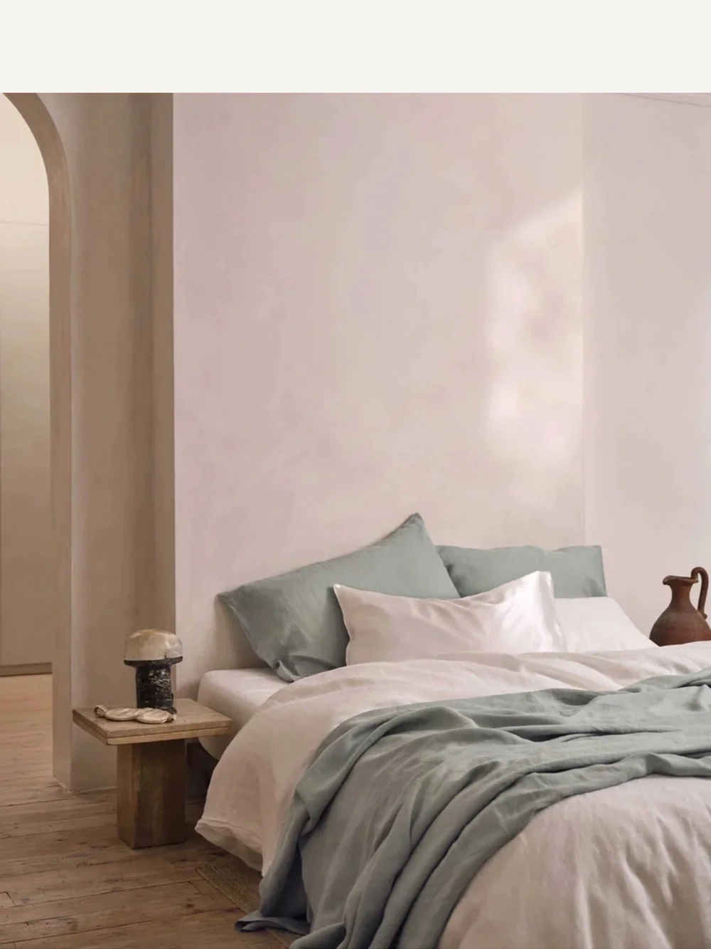 Cultiver White Premium Linen Duvet Cover